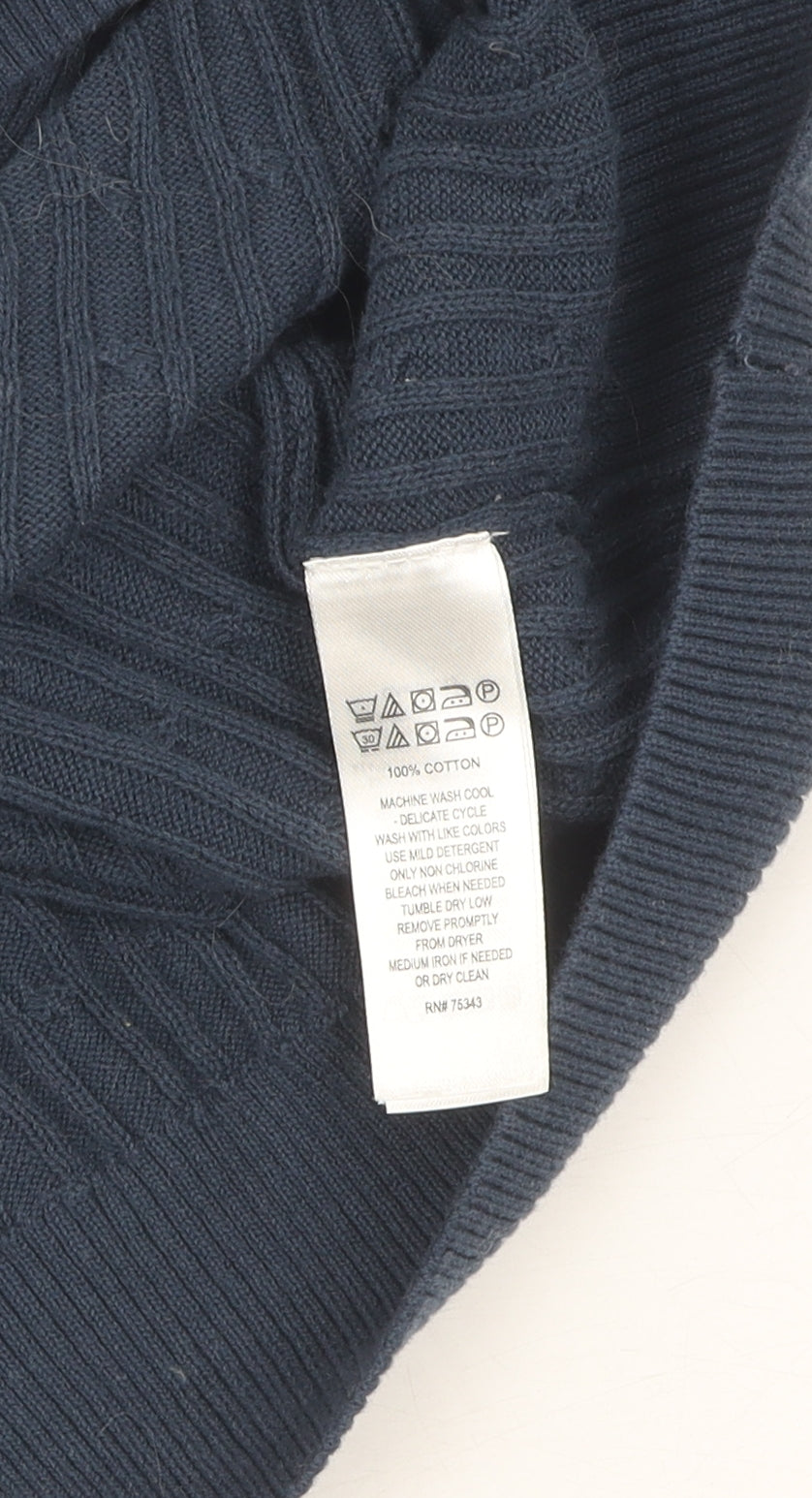 Womens UK Size L Jones New York Blue Pullover Jumper