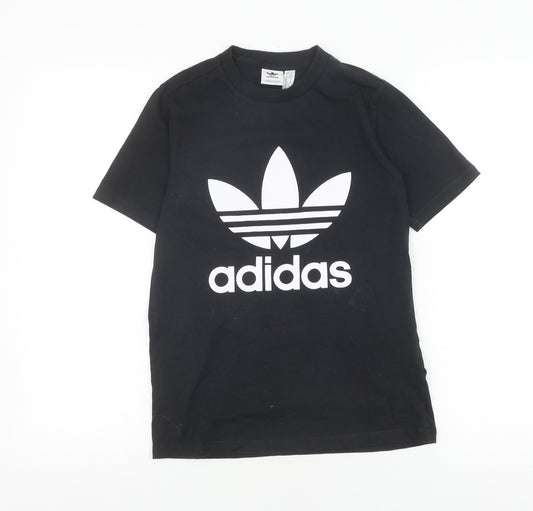 Additional front view of Adidas Men's Black XS Logo T-Shirt