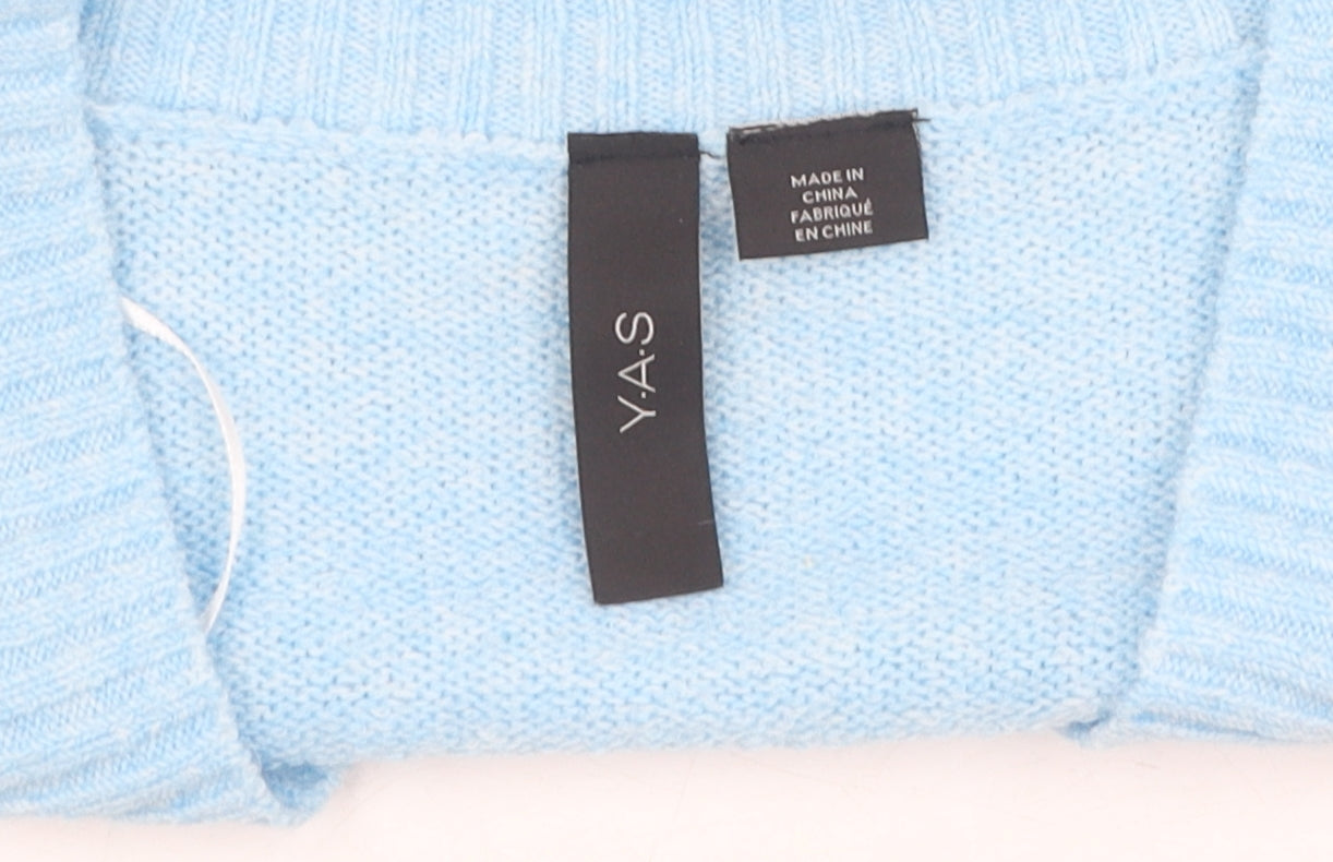 Womens UK Size M Y.A.S Blue Vest Jumper
