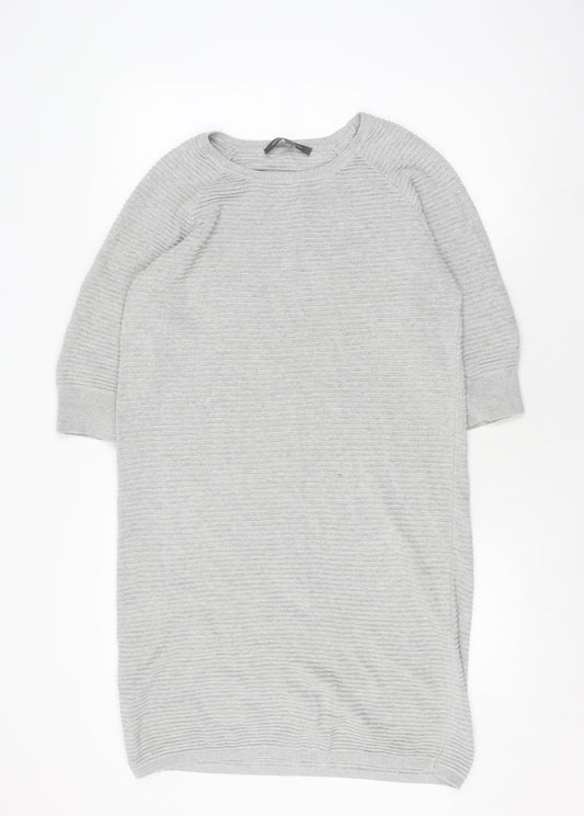 French Connection Grey Knit Dress XS Women Casual