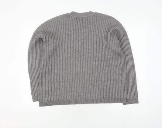 Womens UK Size L Marks and Spencer Grey Pullover Jumper