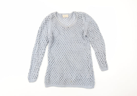 Womens UK Size UK 8 New Look Blue Pullover Jumper