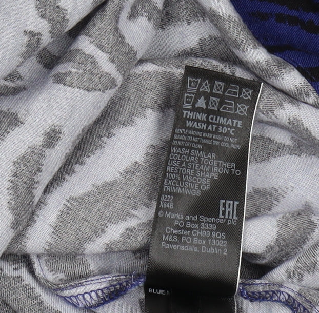 Marks and Spencer Women's Blue Animal Print Shift Dress