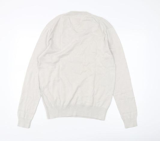 French Connection Men's Beige Cotton Pullover Jumper M