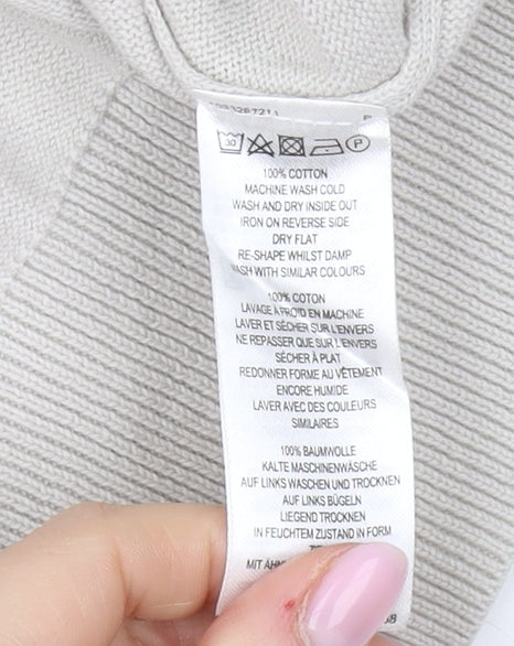 French Connection Men's Beige Cotton Pullover Jumper M