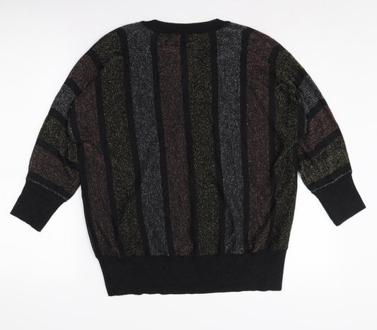 Womens UK Size 14 M&Co Multicoloured Pullover Jumper