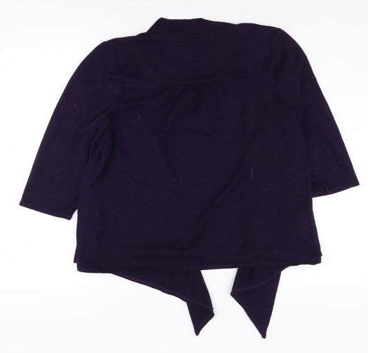 Womens UK Size M TIGI Purple Cardigan Jumper
