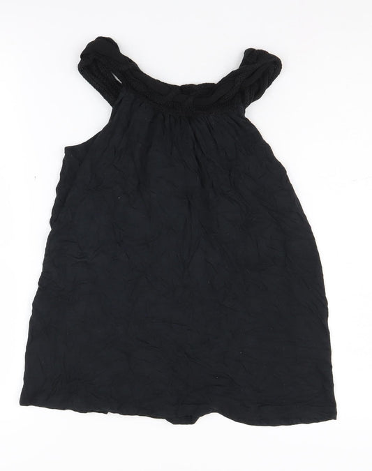 Womens UK Size XS VILA Black Basic Blouse