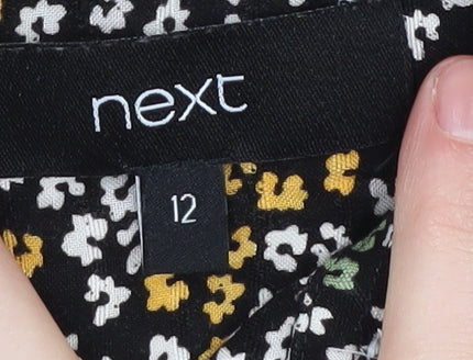 Next Women's Multicoloured Floral Midi Dress Size 12