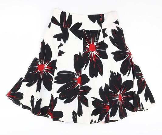 Debenhams Petite Women's Floral A-Line Skirt, Size 6