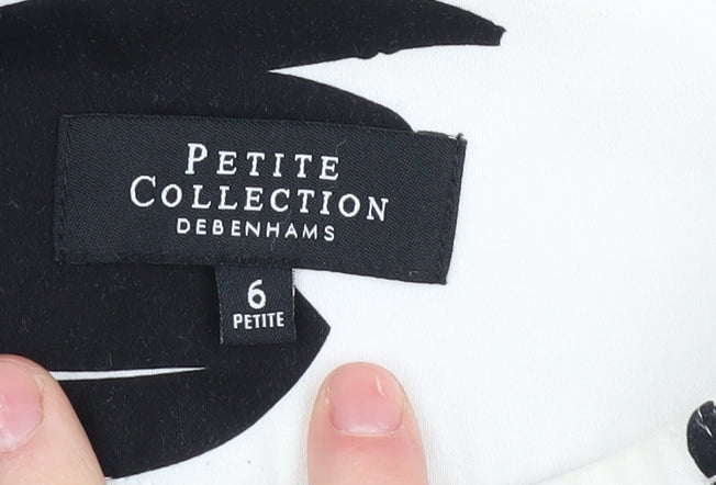 Debenhams Petite Women's Floral A-Line Skirt, Size 6