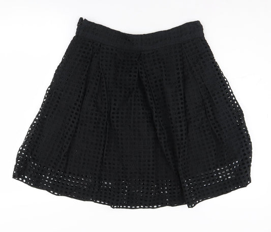 Next Women Black Skirt Size 14 Cotton