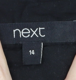Next Women Black Skirt Size 14 Cotton