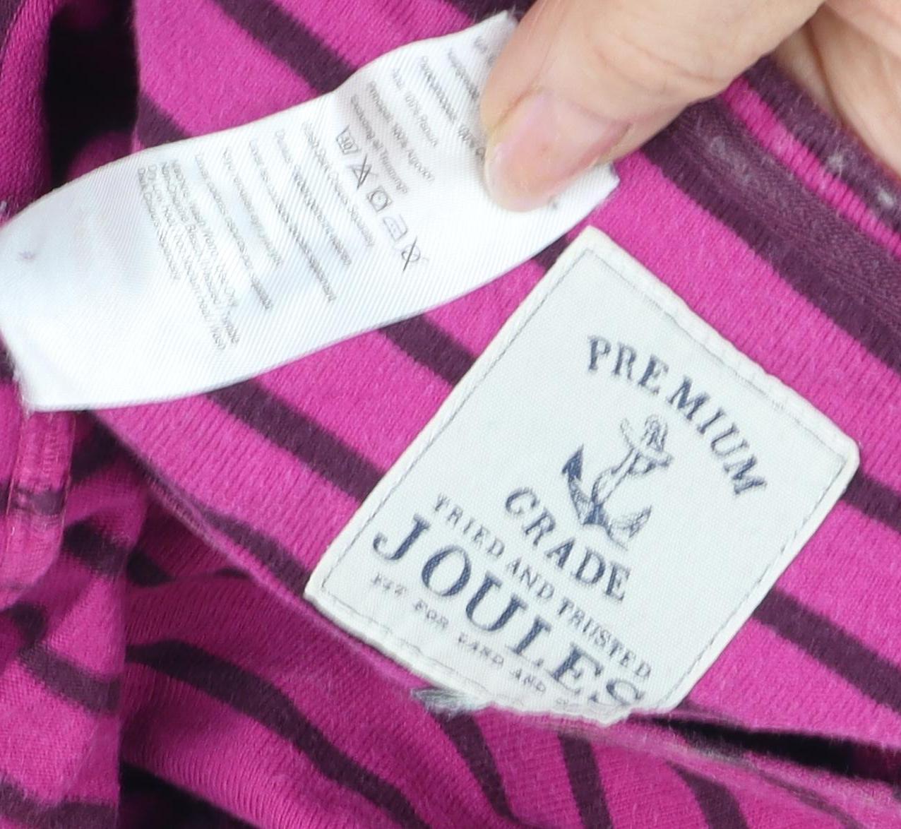 Womens UK Size S Joules Purple Basic T-Shirt