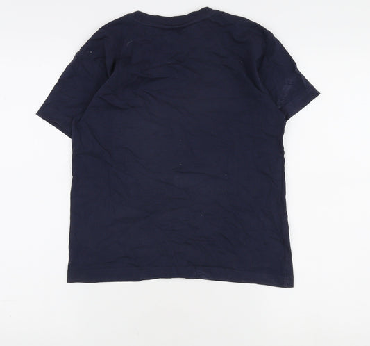 Unisex Adults UK Size 16 Lacoste Blue Basic T-Shirt