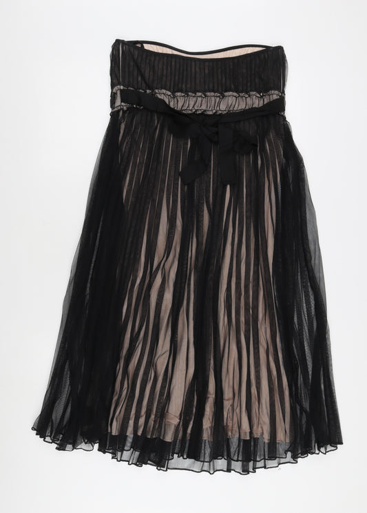 Kookai Women's Black A-Line Midi Dress Size 2