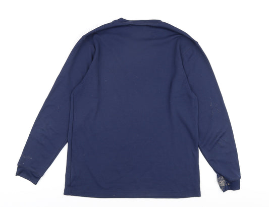 Campri Men's Blue XL Long Sleeve Pullover