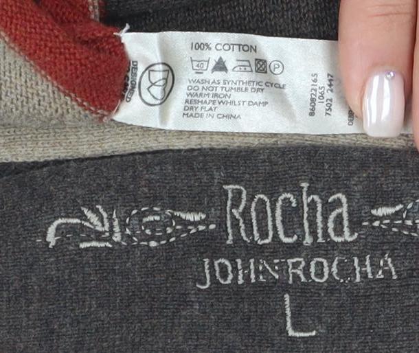 Rocha John Rocha Men's Multicoloured L Striped Pullover