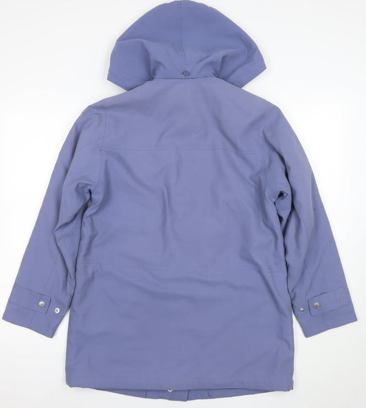 Womens UK Size S Dannimac Blue Parka Coat