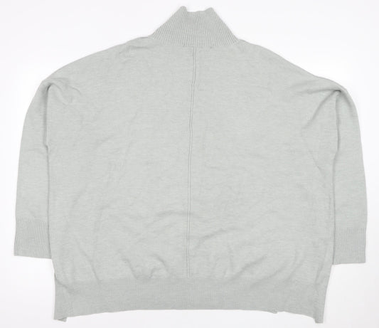 French Connection Women's Grey XL High Neck Jumper