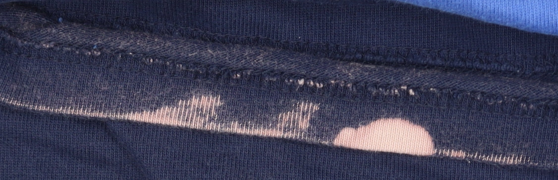 Cotton Traders Men's Blue Striped Polo Shirt - Large