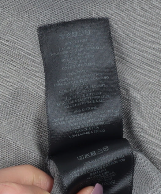 Pretty Green Men's Grey XL Cotton Polo Shirt