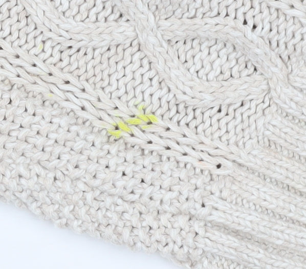 Gap Women's Ivory Cable-Knit Pullover Jumper S