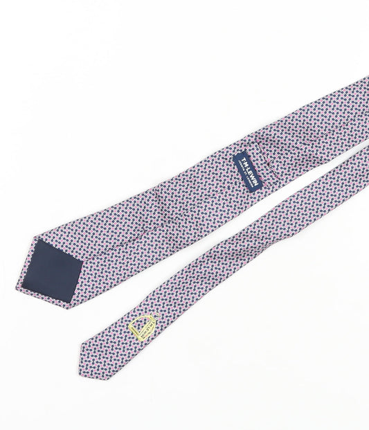 T.M. Lewin Men's Multicoloured Silk Geometric Tie