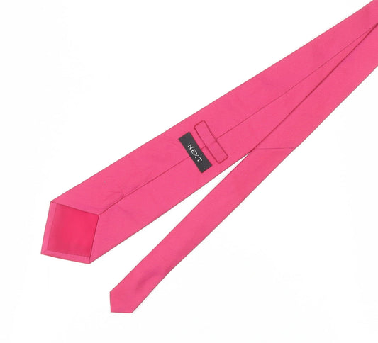 Next Men's Pink Silk Tie - One Size Elegant Accessory