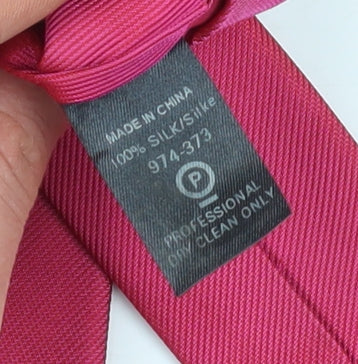 Mens NEXT Pink 100% Silk Tie