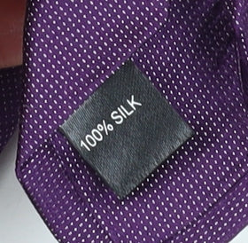Austin Reed Men's Purple Silk Slim Tie One Size