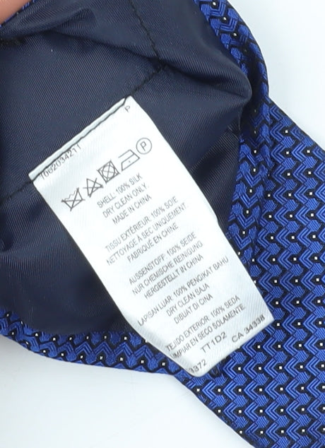 French Connection Men's Blue Geometric Silk Slim Tie