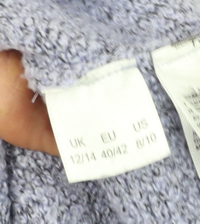 Womens UK Size 12/14 Julipa Grey Full Zip Jumper