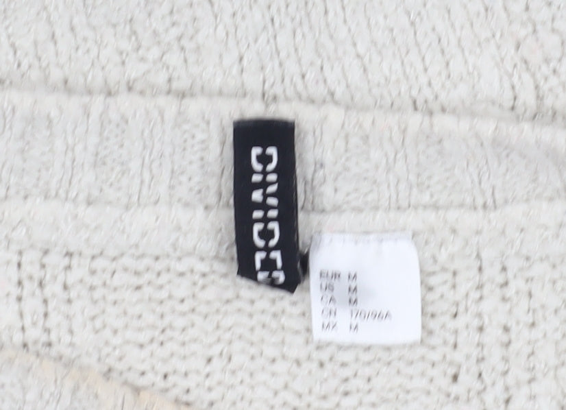 Womens UK Size 12 Divided Ivory Pullover Jumper