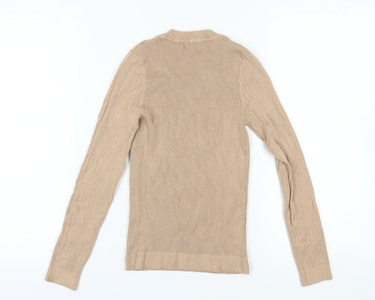 Womens UK Size 12 New Look Beige Pullover Jumper