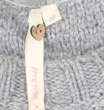 Womens UK Size 10 White Stuff Grey Pullover Jumper