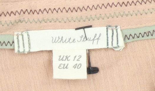 Womens UK Size 12 White Stuff Beige Basic Button-Up