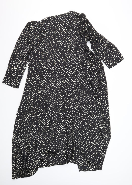 AngelEye Women's Black Polka Dot Dress Size 12