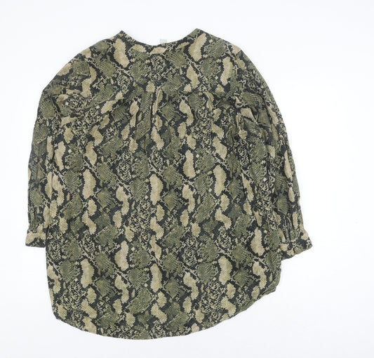 Womens UK Size 12 H&M Green Blouse