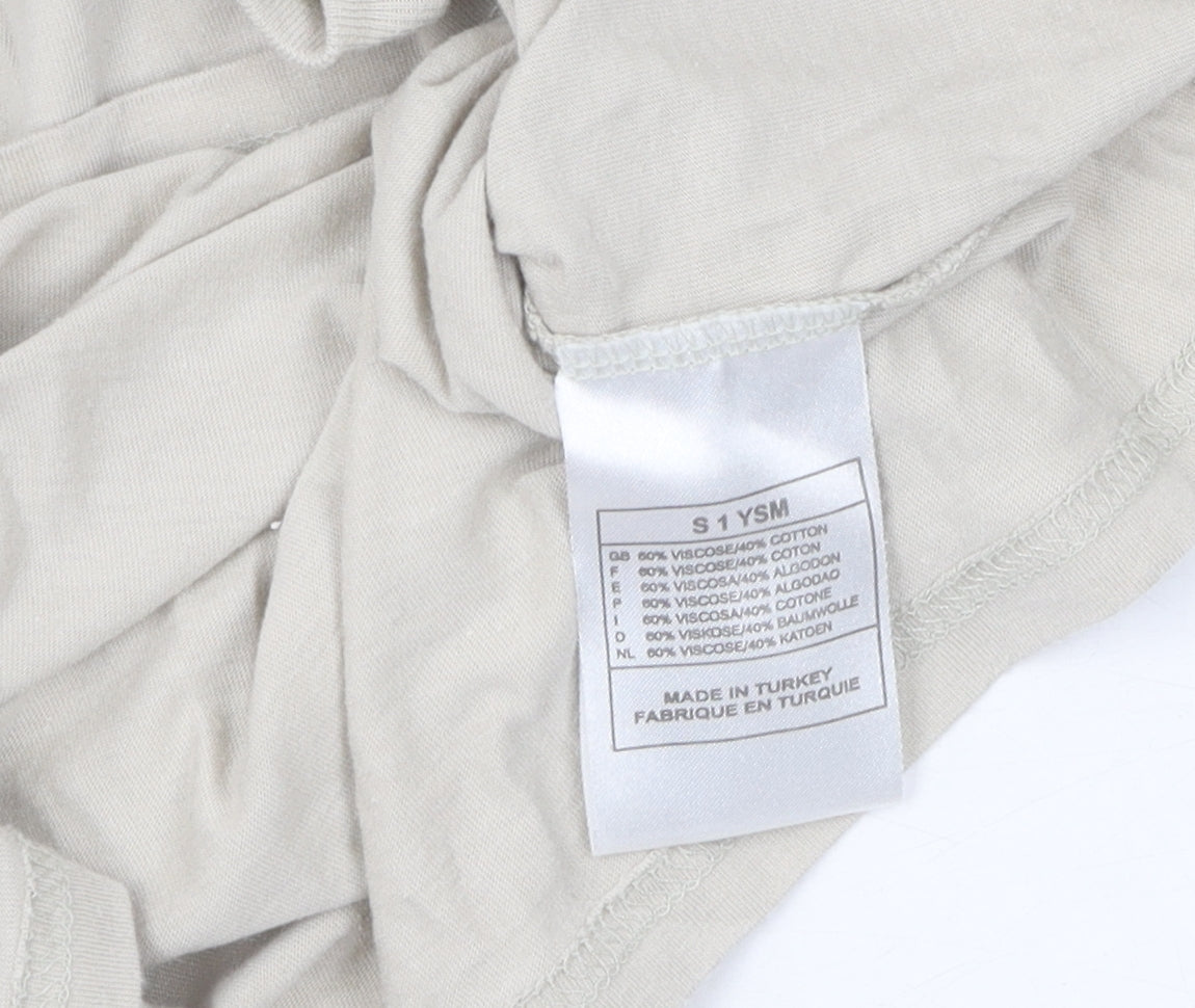 Unisex Adults UK Size S Nike Beige Basic T-Shirt