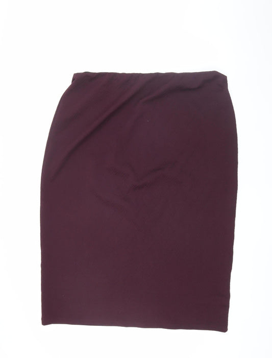 Long Tall Sally Women's Purple Pencil Skirt XL