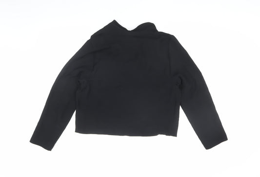 Zara Women's Black Cowl Neck Blouse L
