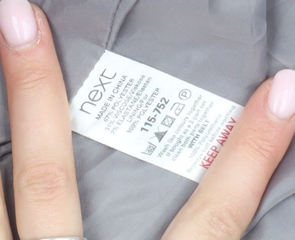 Next Women's Grey Sheath Dress Size 8