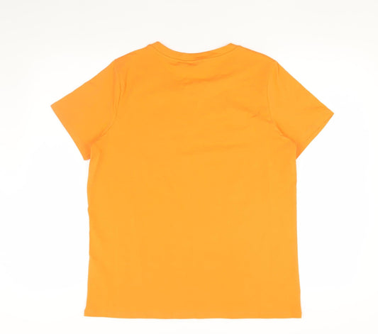 Womens UK Size M Fransa Orange Basic T-Shirt