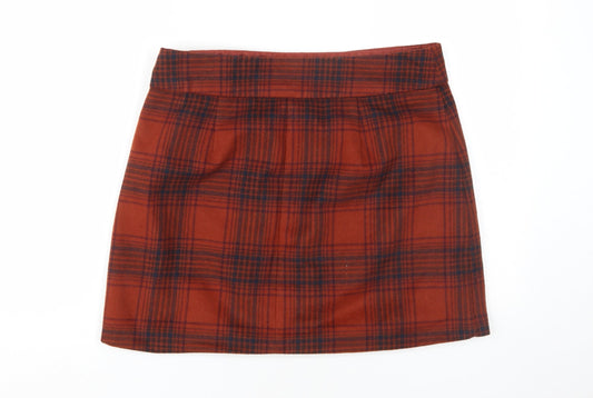 Marks and Spencer Women's Multicoloured Plaid Skirt UK 14