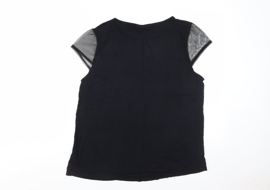 Womens UK Size 16 Dorothy Perkins Black Basic Blouse