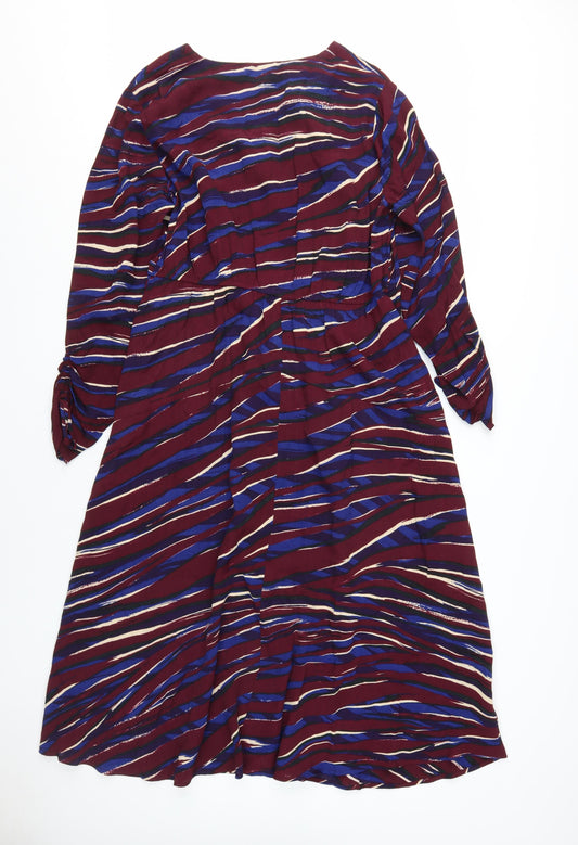 Monsoon Women's Multicoloured Viscose Dress UK 18