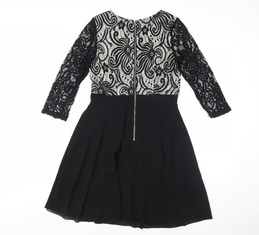 Izabel London Women's Black A-Line Party Dress Size 10