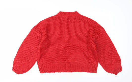 Womens UK Size S Urban Outfitters Red Pullover Jumper