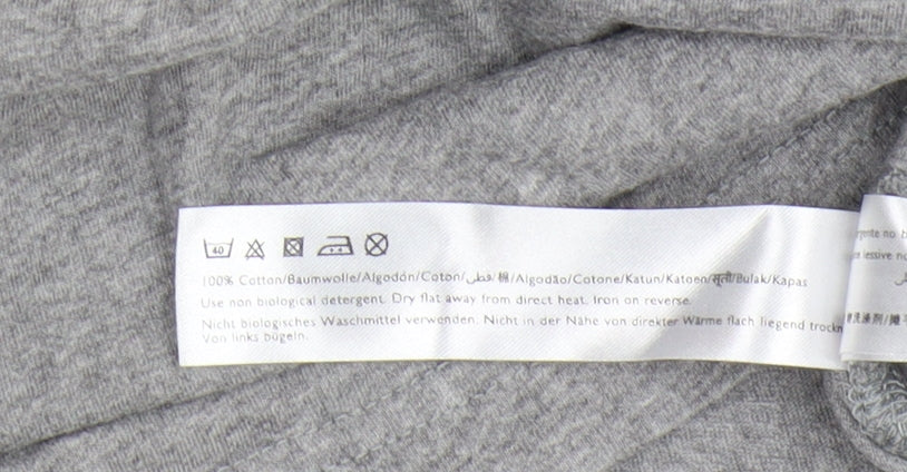 Jack Wills Women's Grey T-Shirt, Size 6, Basic